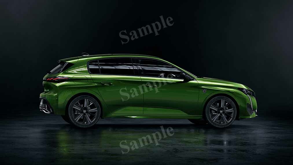 308 Hybrid 2021 High Res HD HQ Car Posters Home Decor Aesthetic Garage Man Cave For Men Boys Wall Art Poster