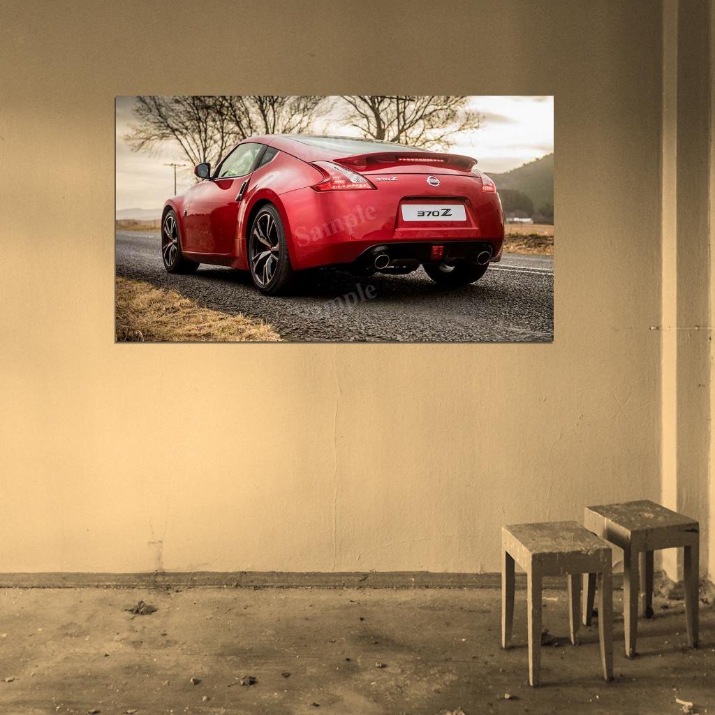 370z Rear High Res HD HQ Car Posters Home Decor Aesthetic Garage Man Cave For Men Boys Wall Art Poster