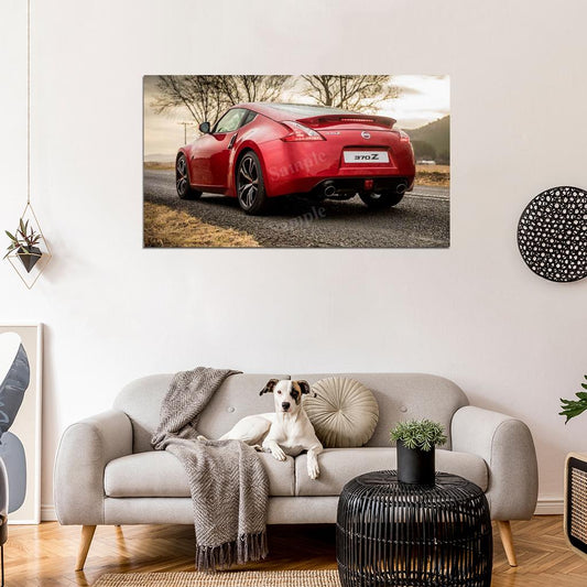 370z Rear High Res HD HQ Car Posters Home Decor Aesthetic Garage Man Cave For Men Boys Wall Art Poster