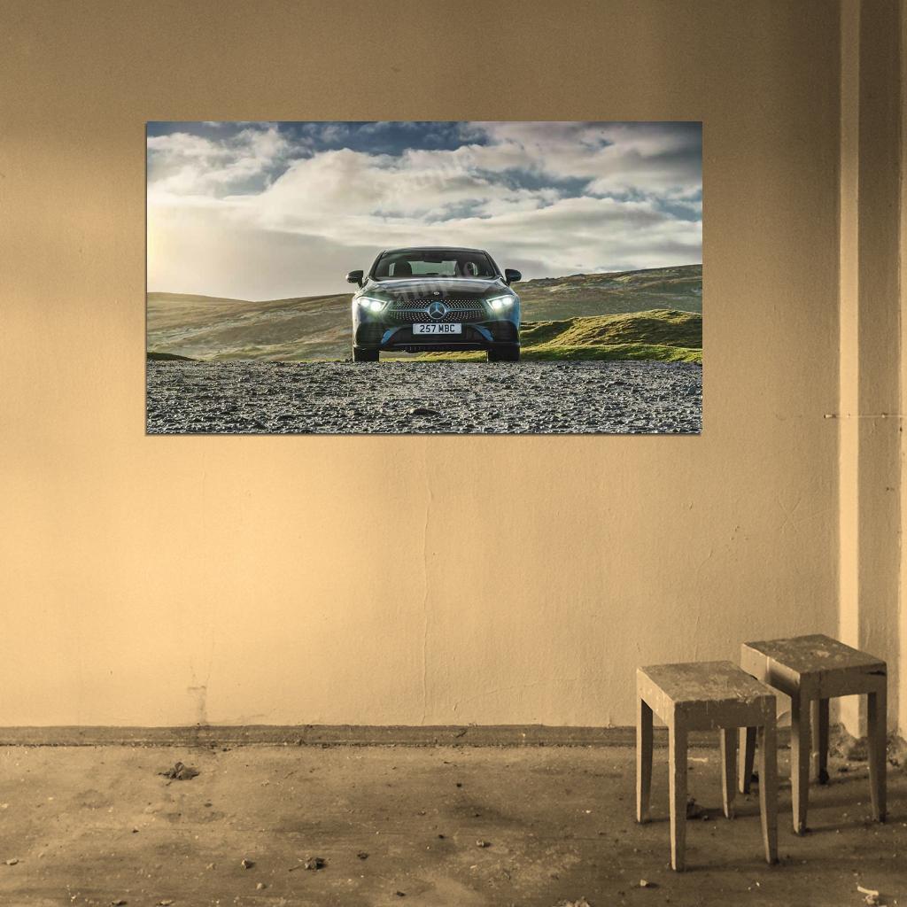 Cls 400 D 4matic Amg Line High Res HD HQ Car Posters Home Decor Aesthetic Garage Man Cave For Men Boys Wall Art Poster