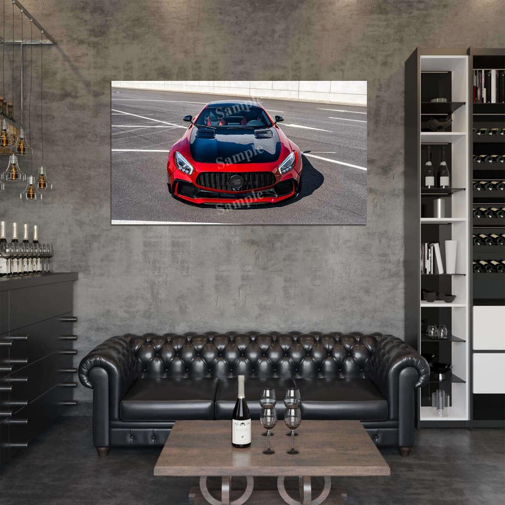 Prior Design Amg Gt S Pd700gtr High Res HD HQ Car Posters Home Decor Aesthetic Garage Man Cave For Men Boys Wall Art Poster