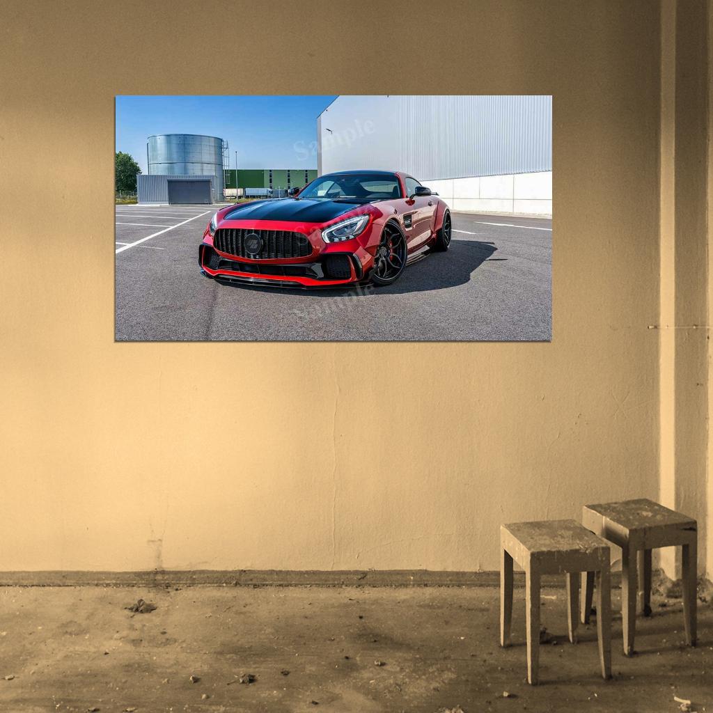 Prior Design Amg Gt S Pd700gtr High Res HD HQ Car Posters Home Decor Aesthetic Garage Man Cave For Men Boys Wall Art Poster
