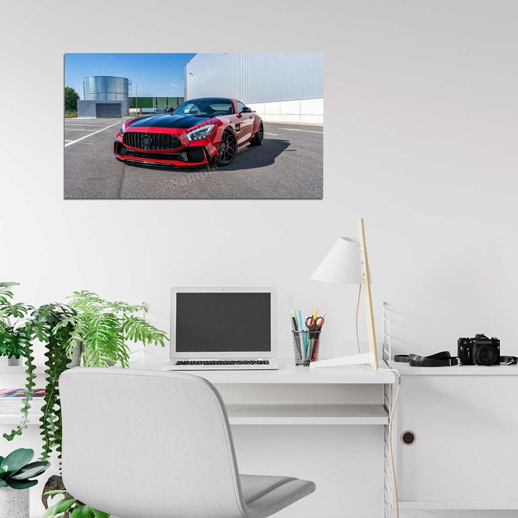Prior Design Amg Gt S Pd700gtr High Res HD HQ Car Posters Home Decor Aesthetic Garage Man Cave For Men Boys Wall Art Poster