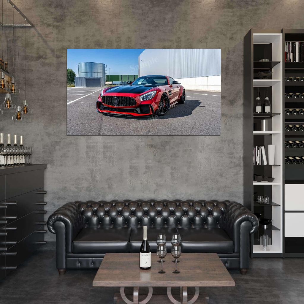 Prior Design Amg Gt S Pd700gtr High Res HD HQ Car Posters Home Decor Aesthetic Garage Man Cave For Men Boys Wall Art Poster