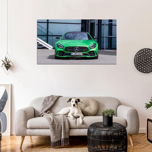 Amg Gt R 2019 High Res HD HQ Car Posters Home Decor Aesthetic Garage Man Cave For Men Boys Wall Art Poster