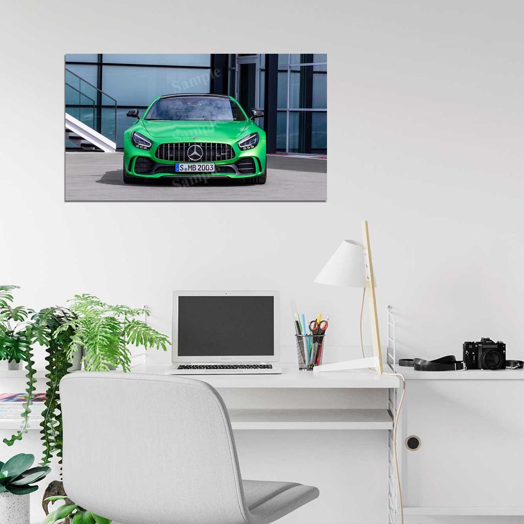 Amg Gt R 2019 High Res HD HQ Car Posters Home Decor Aesthetic Garage Man Cave For Men Boys Wall Art Poster