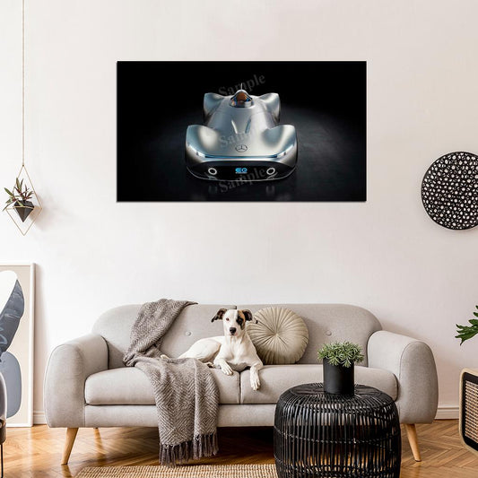 Vision Eq Silver Arrow High Res HD HQ Car Posters Home Decor Aesthetic Garage Man Cave For Men Boys Wall Art Poster