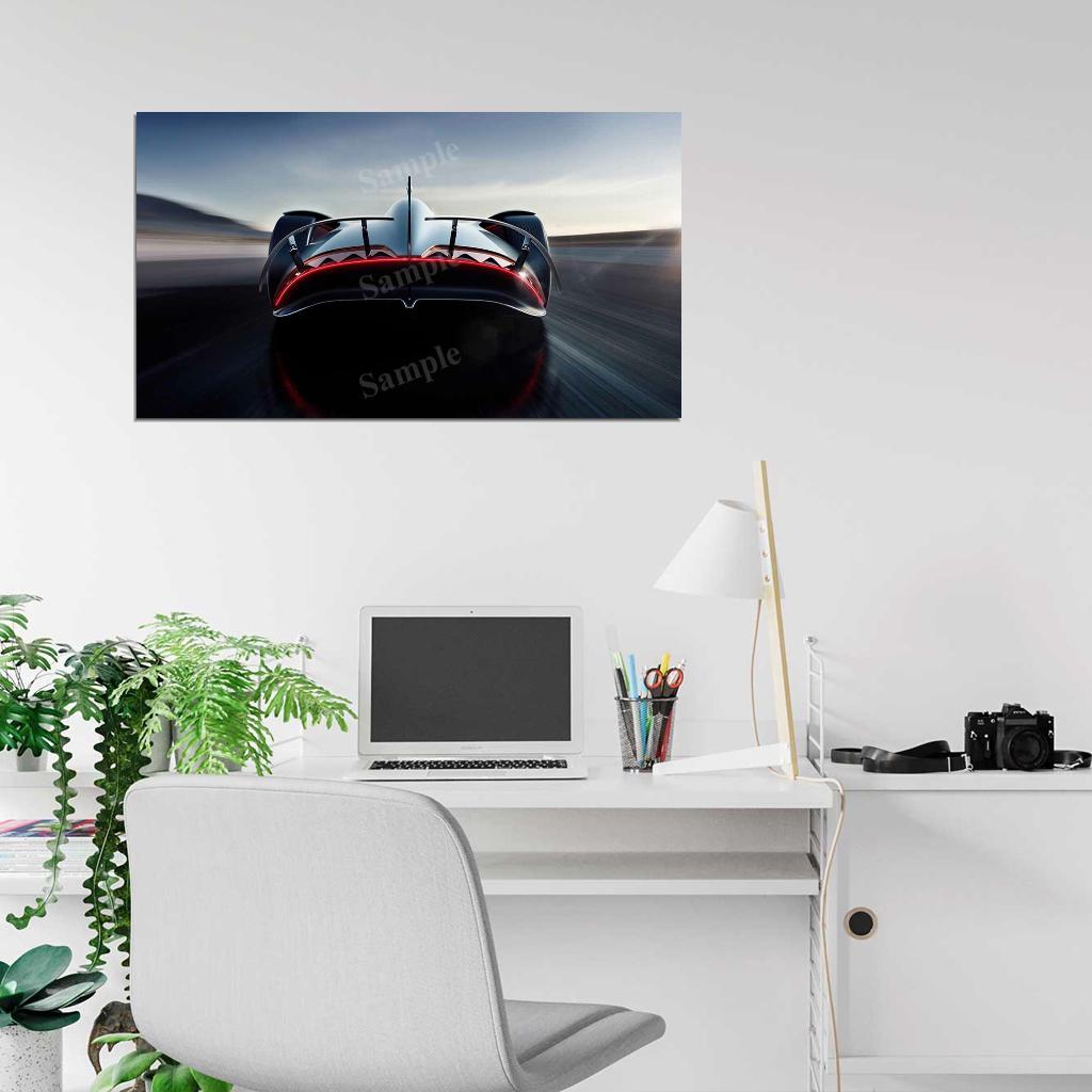 Vision Eq Silver Arrow High Res HD HQ Car Posters Home Decor Aesthetic Garage Man Cave For Men Boys Wall Art Poster