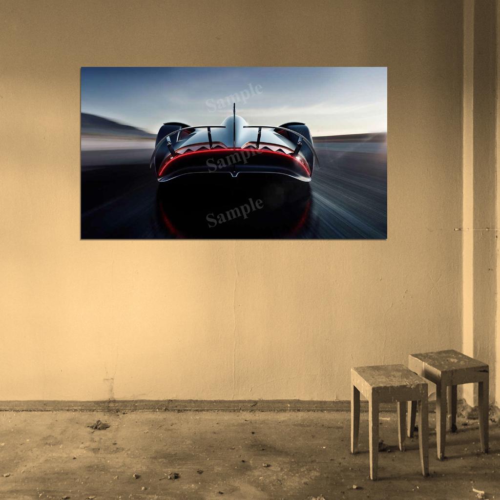 Vision Eq Silver Arrow High Res HD HQ Car Posters Home Decor Aesthetic Garage Man Cave For Men Boys Wall Art Poster