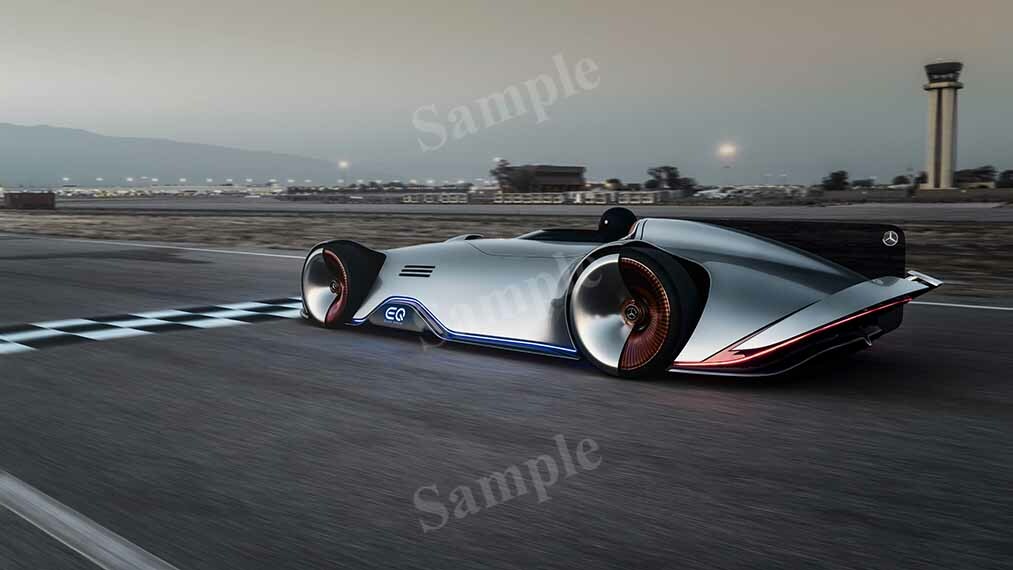 Vision Eq Silver Arrow High Res HD HQ Car Posters Home Decor Aesthetic Garage Man Cave For Men Boys Wall Art Poster