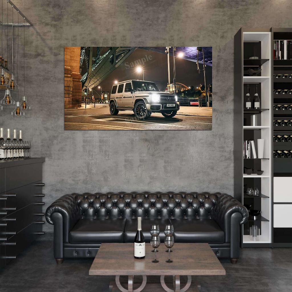 Amg G 63 2018 High Res HD HQ Car Posters Home Decor Aesthetic Garage Man Cave For Men Boys Wall Art Poster