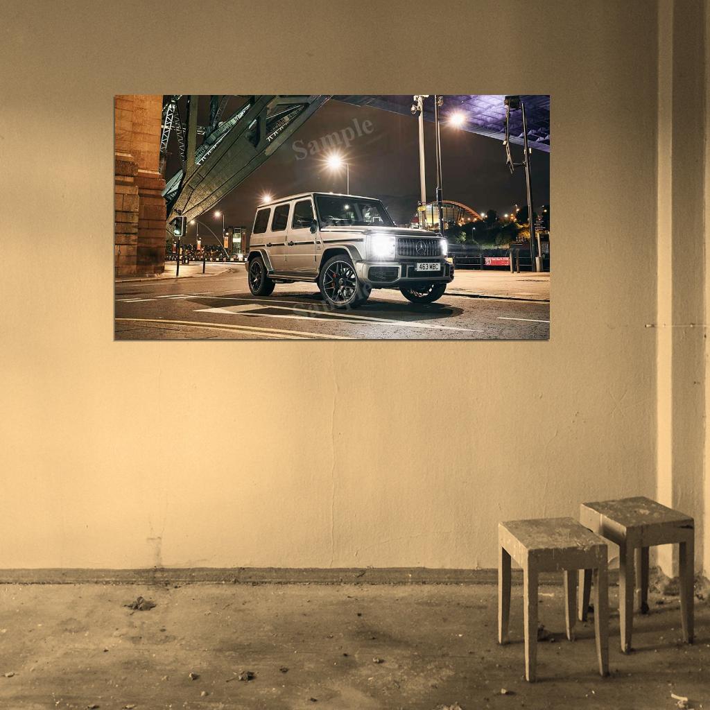 Amg G 63 2018 High Res HD HQ Car Posters Home Decor Aesthetic Garage Man Cave For Men Boys Wall Art Poster