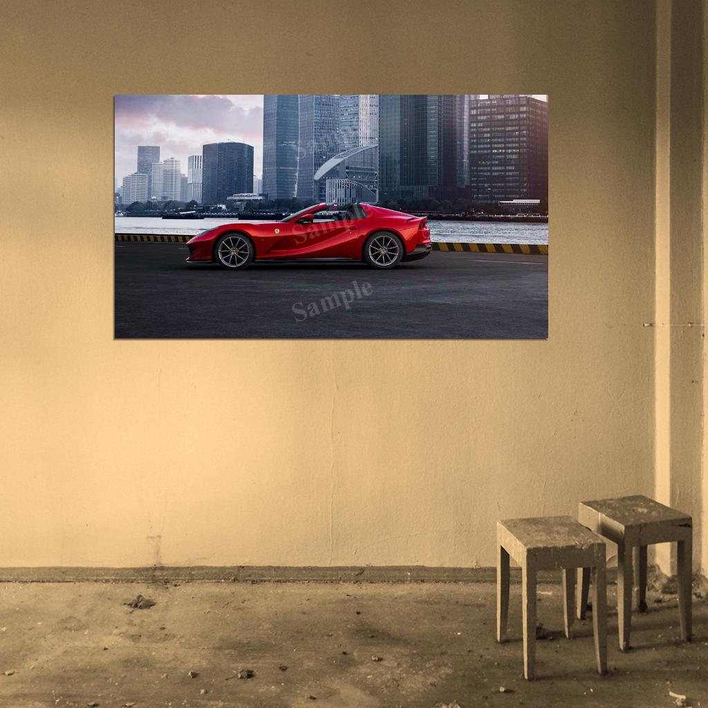 812 Gts High Res HD HQ Car Posters Home Decor Aesthetic Garage Man Cave For Men Boys Wall Art Poster