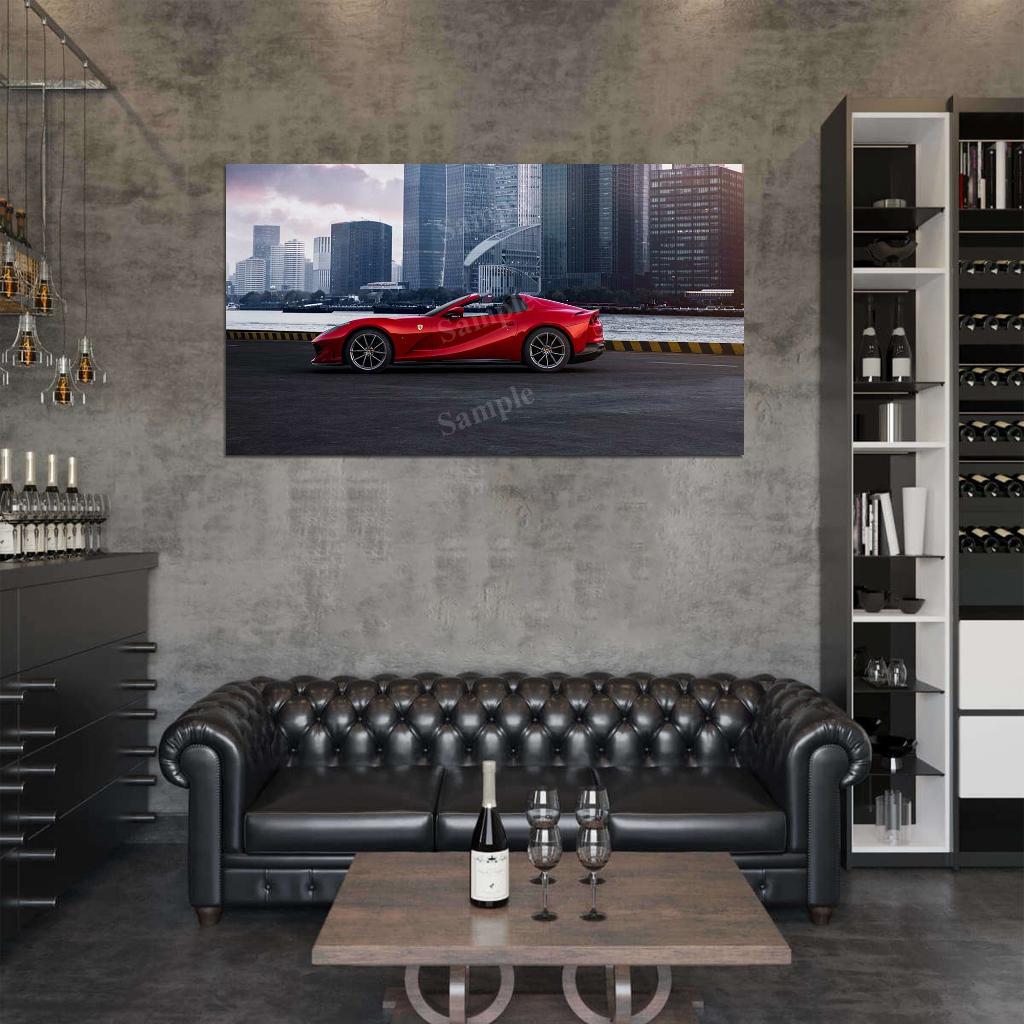 812 Gts High Res HD HQ Car Posters Home Decor Aesthetic Garage Man Cave For Men Boys Wall Art Poster