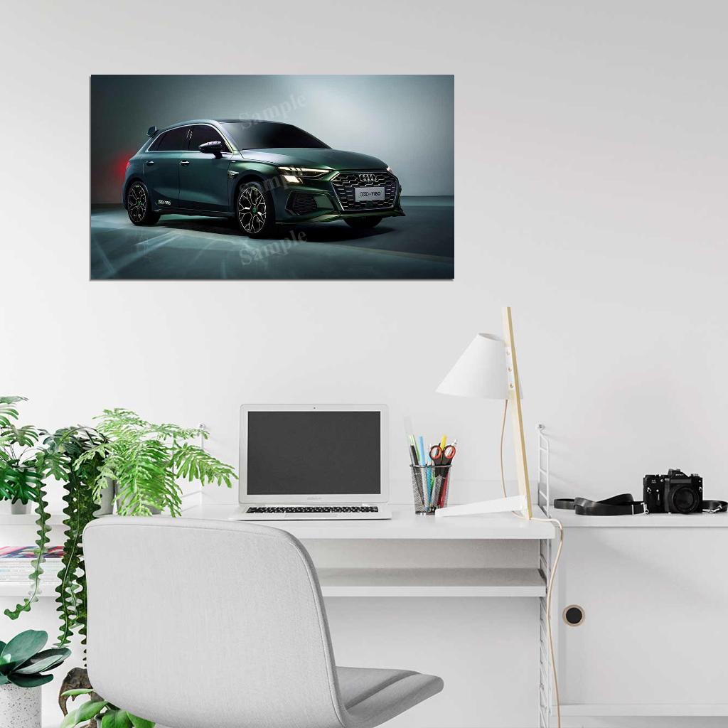 A3 Sportback 35 Tfsi S High Res HD HQ Car Posters Home Decor Aesthetic Garage Man Cave For Men Boys Wall Art Poster