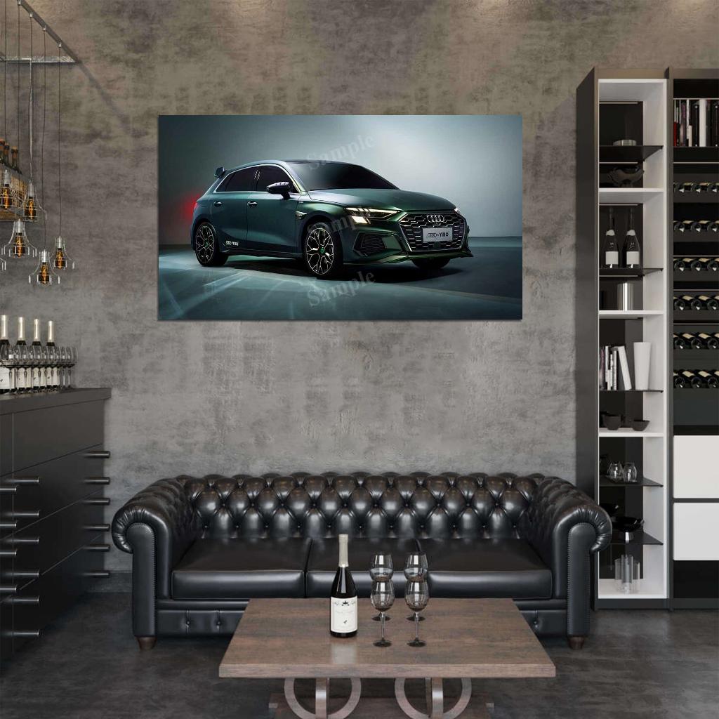 A3 Sportback 35 Tfsi S High Res HD HQ Car Posters Home Decor Aesthetic Garage Man Cave For Men Boys Wall Art Poster