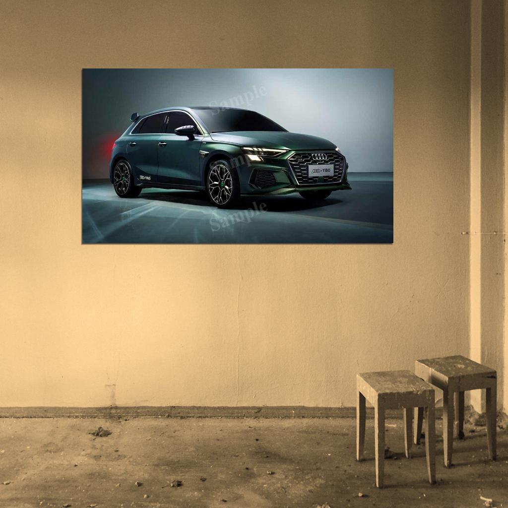 A3 Sportback 35 Tfsi S High Res HD HQ Car Posters Home Decor Aesthetic Garage Man Cave For Men Boys Wall Art Poster