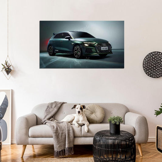 A3 Sportback 35 Tfsi S High Res HD HQ Car Posters Home Decor Aesthetic Garage Man Cave For Men Boys Wall Art Poster