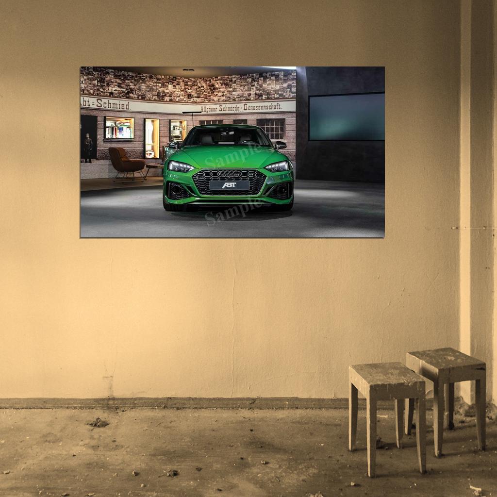 Abt Rs 5 Coupe Green High Res HD HQ Car Posters Home Decor Aesthetic Garage Man Cave For Men Boys Wall Art Poster
