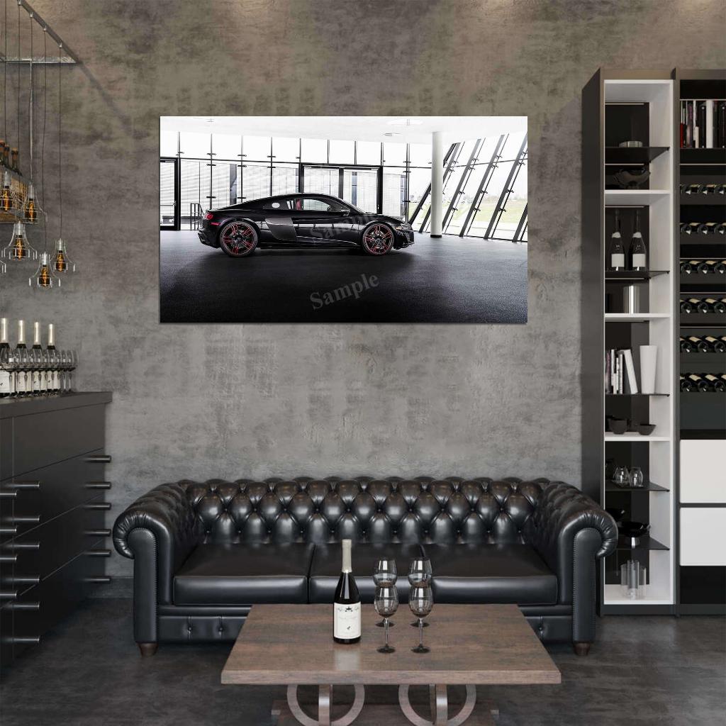 R8 Rwd Panther Edition High Res HD HQ Car Posters Home Decor Aesthetic Garage Man Cave For Men Boys Wall Art Poster