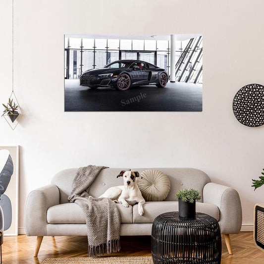 R8 Rwd Panther Edition High Res HD HQ Car Posters Home Decor Aesthetic Garage Man Cave For Men Boys Wall Art Poster