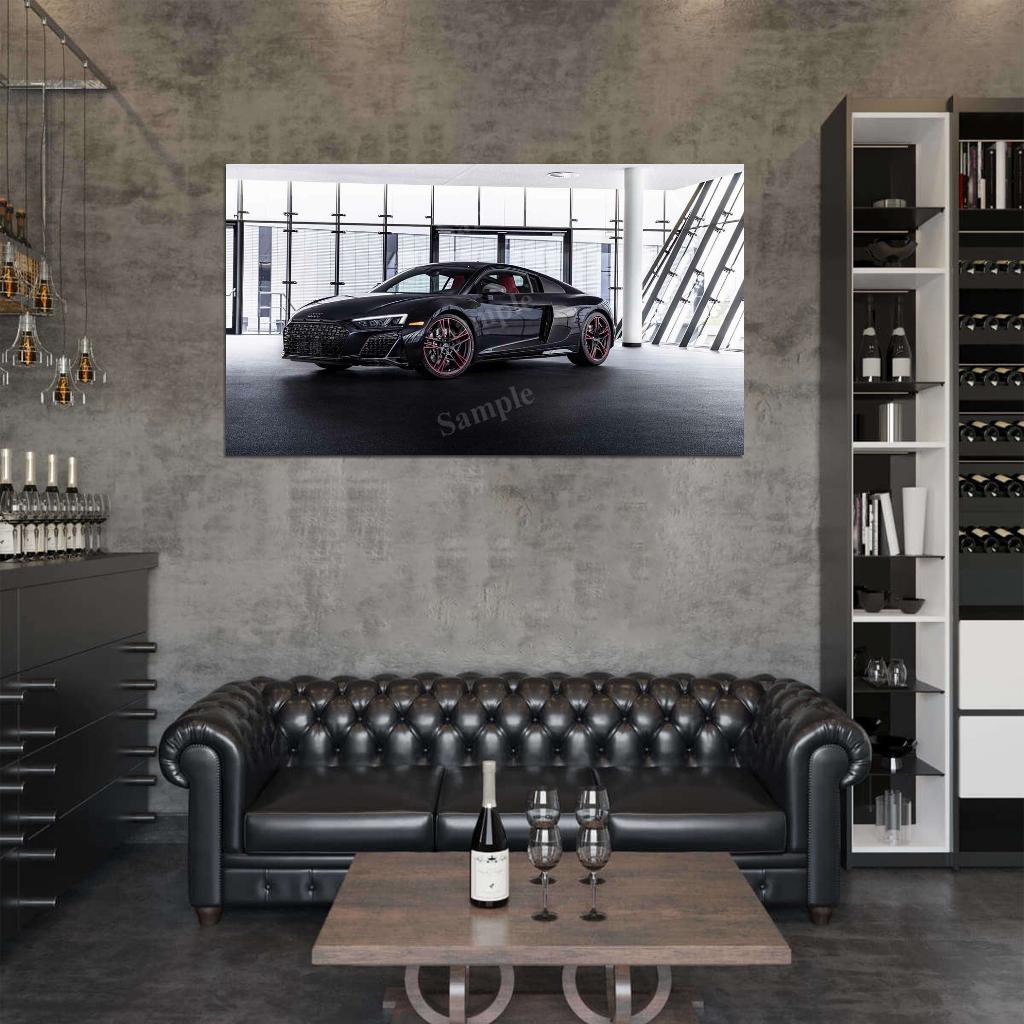 R8 Rwd Panther Edition High Res HD HQ Car Posters Home Decor Aesthetic Garage Man Cave For Men Boys Wall Art Poster