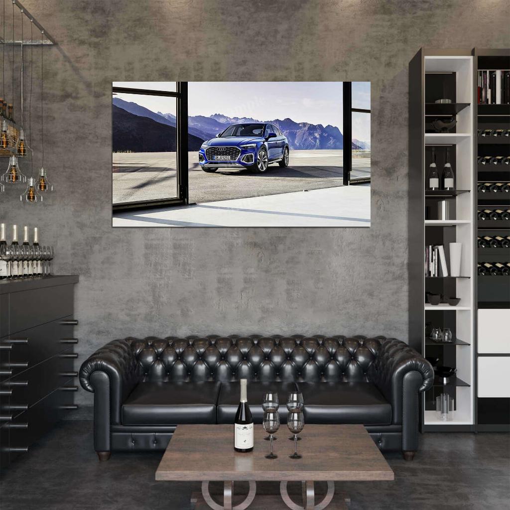 Q5 Sportback 45 Tfsi S High Res HD HQ Car Posters Home Decor Aesthetic Garage Man Cave For Men Boys Wall Art Poster