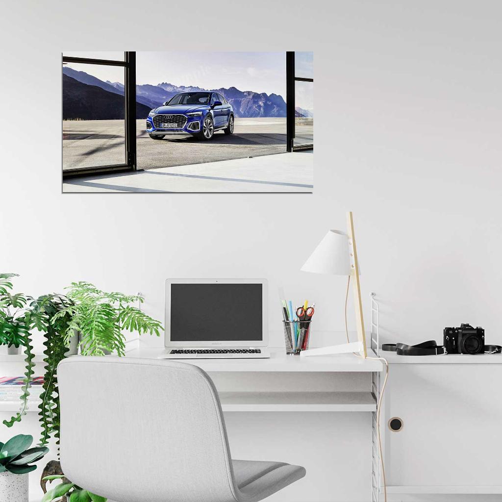 Q5 Sportback 45 Tfsi S High Res HD HQ Car Posters Home Decor Aesthetic Garage Man Cave For Men Boys Wall Art Poster