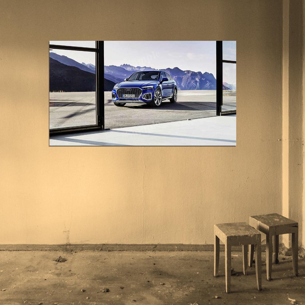 Q5 Sportback 45 Tfsi S High Res HD HQ Car Posters Home Decor Aesthetic Garage Man Cave For Men Boys Wall Art Poster