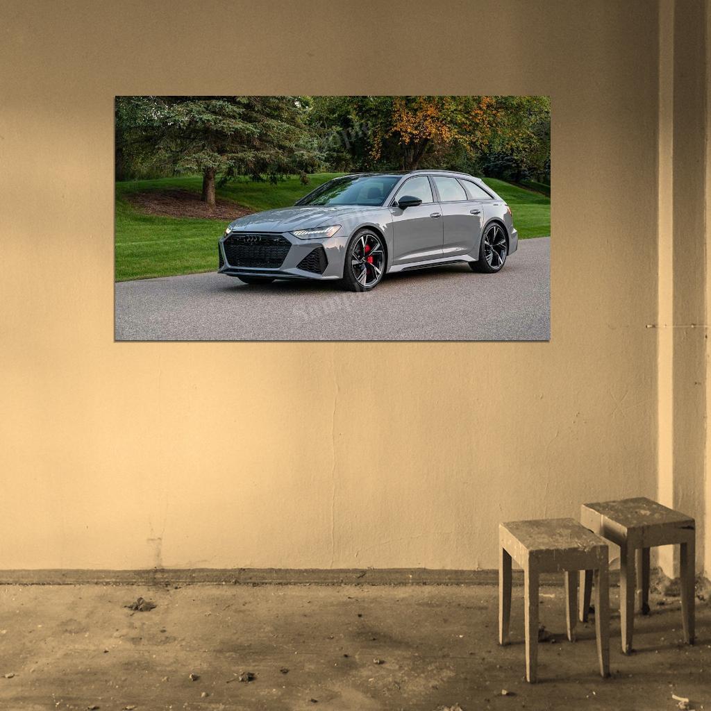 Rs 6 Avant High Res HD HQ Car Posters Home Decor Aesthetic Garage Man Cave For Men Boys Wall Art Poster