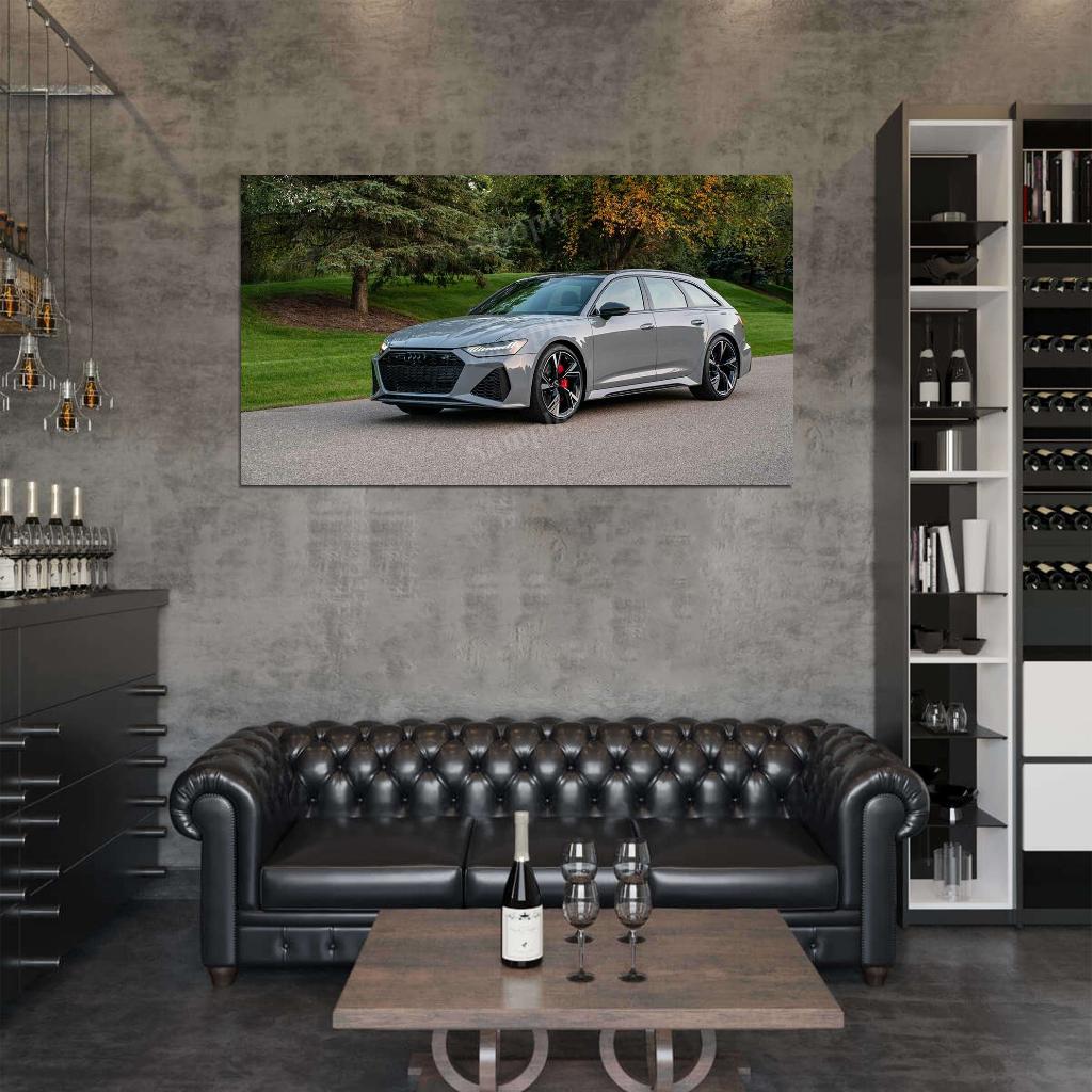 Rs 6 Avant High Res HD HQ Car Posters Home Decor Aesthetic Garage Man Cave For Men Boys Wall Art Poster