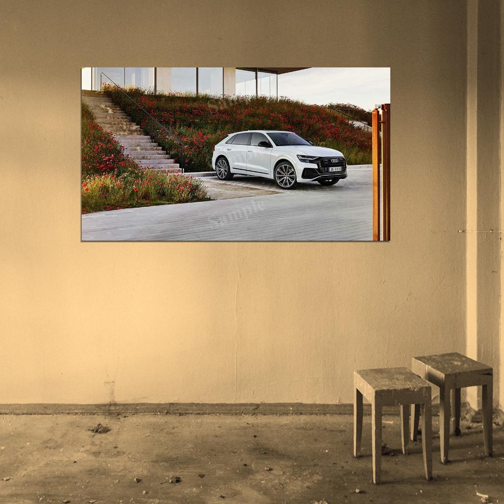 Q8 60 Tfsi E Quattro S Line High Res HD HQ Car Posters Home Decor Aesthetic Garage Man Cave For Men Boys Wall Art Poster