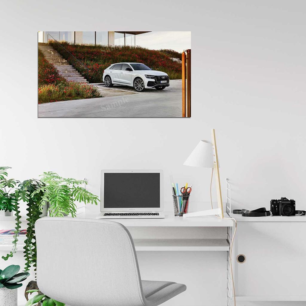 Q8 60 Tfsi E Quattro S Line High Res HD HQ Car Posters Home Decor Aesthetic Garage Man Cave For Men Boys Wall Art Poster