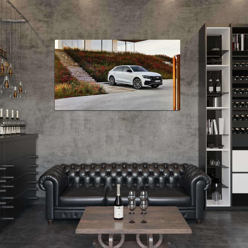 Q8 60 Tfsi E Quattro S Line High Res HD HQ Car Posters Home Decor Aesthetic Garage Man Cave For Men Boys Wall Art Poster