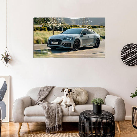 Rs 5 Sportback High Res HD HQ Car Posters Home Decor Aesthetic Garage Man Cave For Men Boys Wall Art Poster