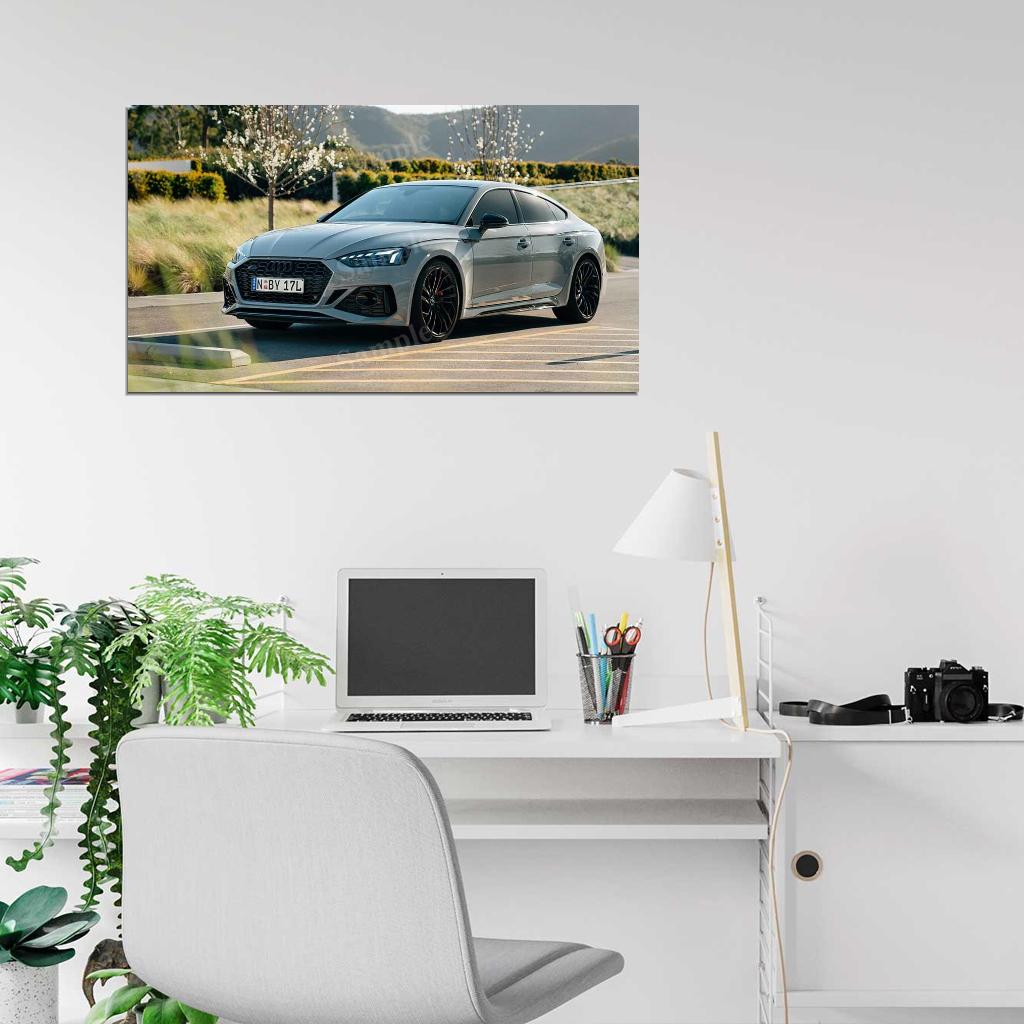Rs 5 Sportback High Res HD HQ Car Posters Home Decor Aesthetic Garage Man Cave For Men Boys Wall Art Poster