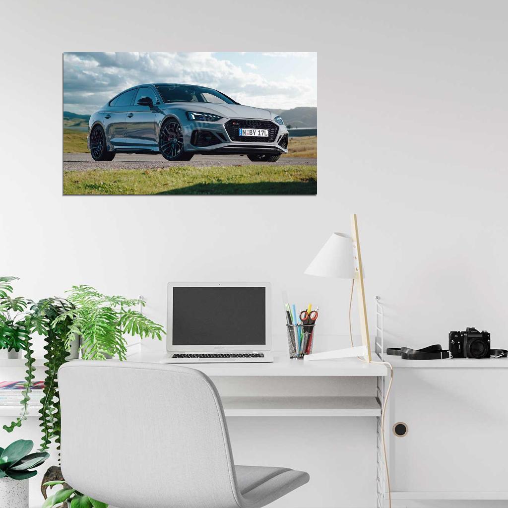 Rs 5 Sportback High Res HD HQ Car Posters Home Decor Aesthetic Garage Man Cave For Men Boys Wall Art Poster
