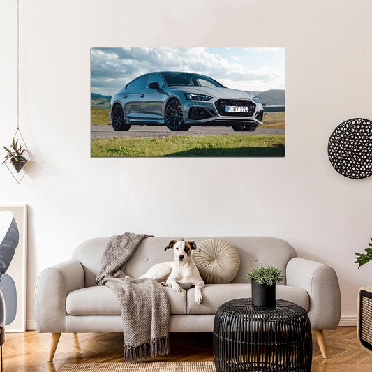 Rs 5 Sportback High Res HD HQ Car Posters Home Decor Aesthetic Garage Man Cave For Men Boys Wall Art Poster