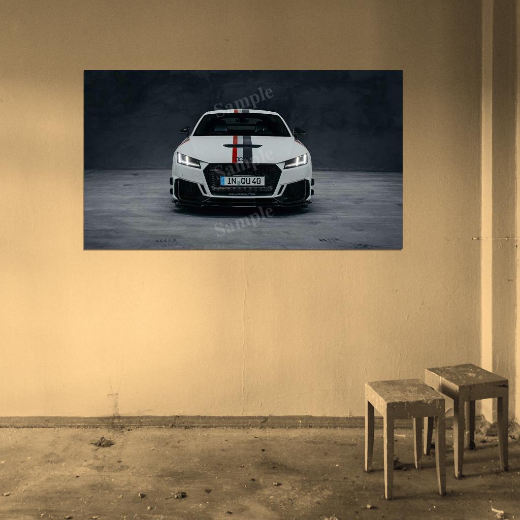 Tt Rs Coupe 40 Jahre Quattro High Res HD HQ Car Posters Home Decor Aesthetic Garage Man Cave For Men Boys Wall Art Poster