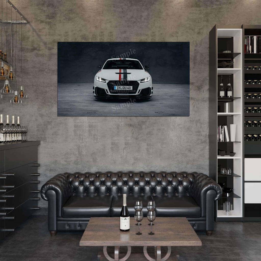 Tt Rs Coupe 40 Jahre Quattro High Res HD HQ Car Posters Home Decor Aesthetic Garage Man Cave For Men Boys Wall Art Poster