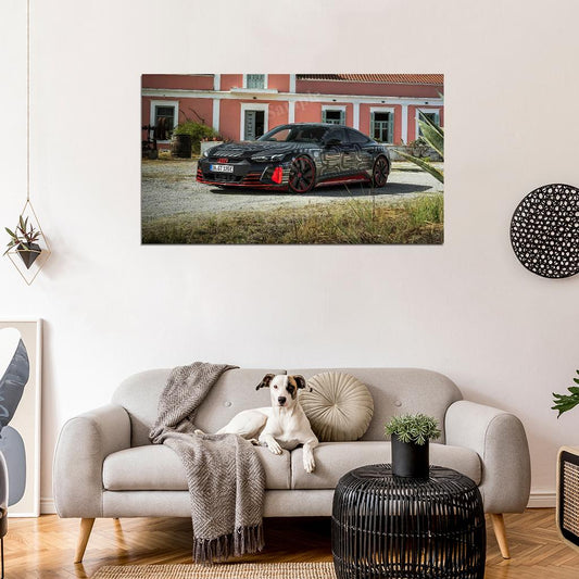 Rs E Tron Gt Prototype High Res HD HQ Car Posters Home Decor Aesthetic Garage Man Cave For Men Boys Wall Art Poster