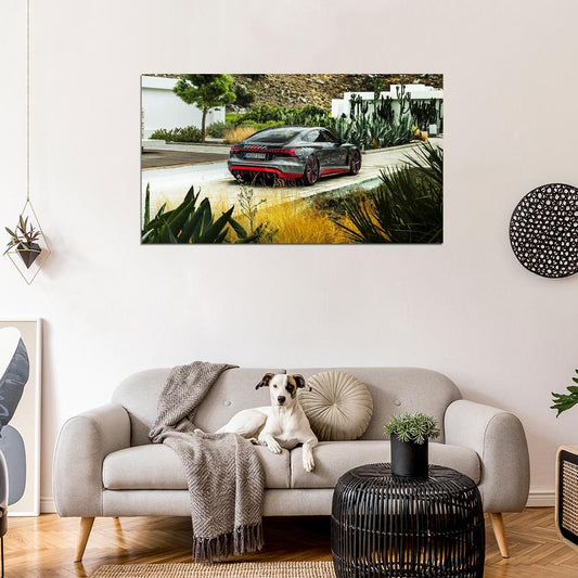 Rs E Tron Gt Prototype High Res HD HQ Car Posters Home Decor Aesthetic Garage Man Cave For Men Boys Wall Art Poster