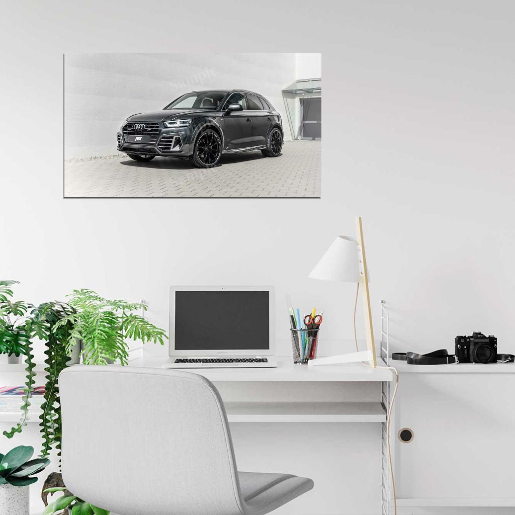 Abt Q5 55 Tfsi E Widebody High Res HD HQ Car Posters Home Decor Aesthetic Garage Man Cave For Men Boys Wall Art Poster