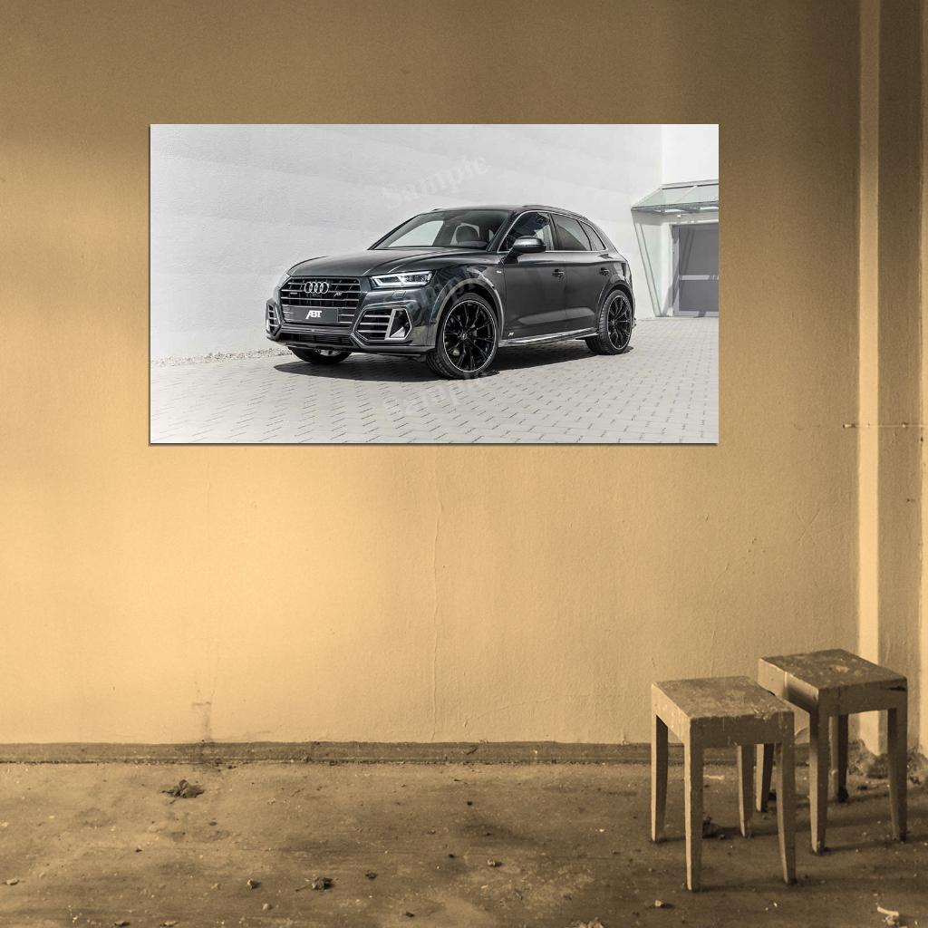 Abt Q5 55 Tfsi E Widebody High Res HD HQ Car Posters Home Decor Aesthetic Garage Man Cave For Men Boys Wall Art Poster