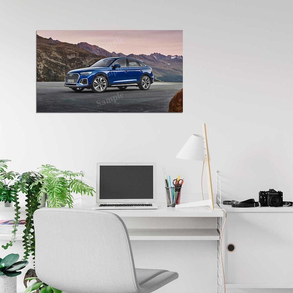 Q5 Sportback 45 Tfsi High Res HD HQ Car Posters Home Decor Aesthetic Garage Man Cave For Men Boys Wall Art Poster