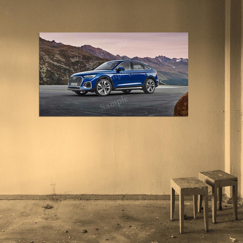 Q5 Sportback 45 Tfsi High Res HD HQ Car Posters Home Decor Aesthetic Garage Man Cave For Men Boys Wall Art Poster