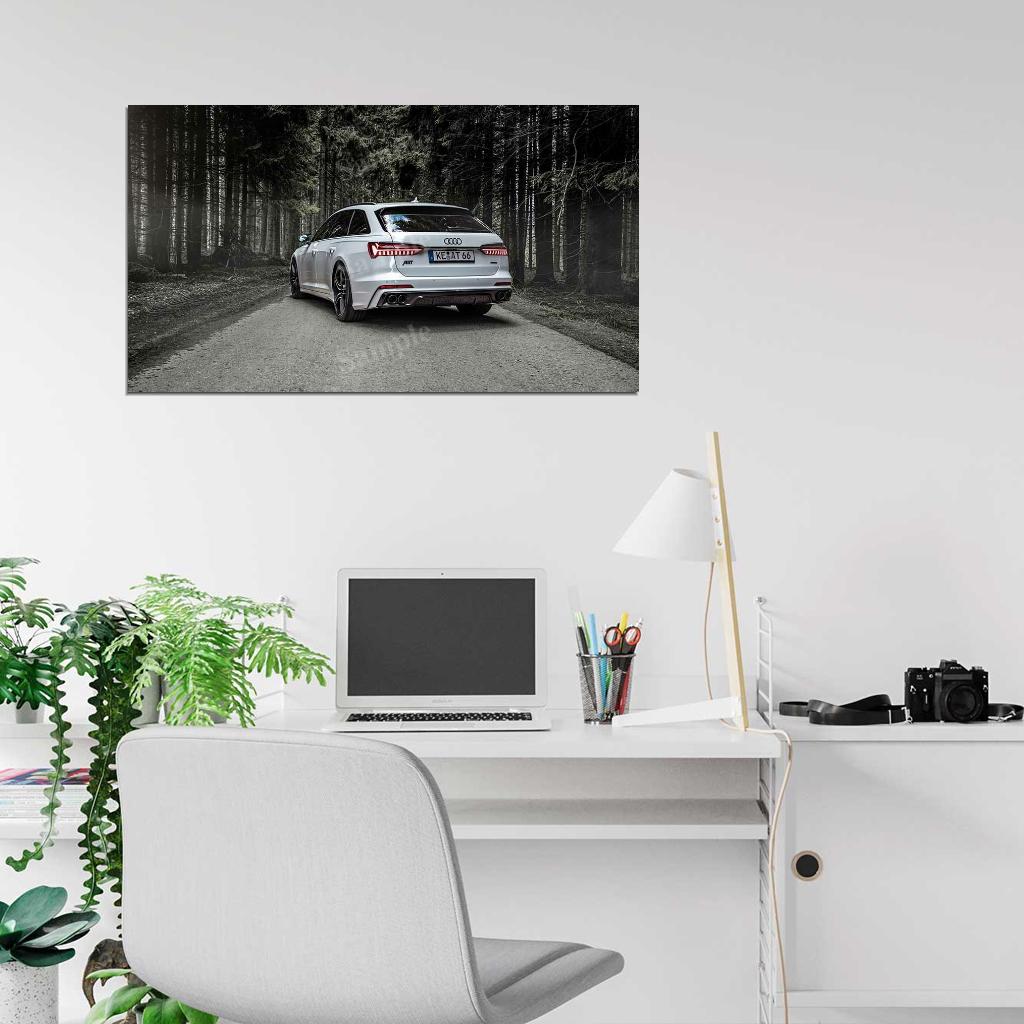 Abt A6 3 0 Tdi Avant High Res HD HQ Car Posters Home Decor Aesthetic Garage Man Cave For Men Boys Wall Art Poster