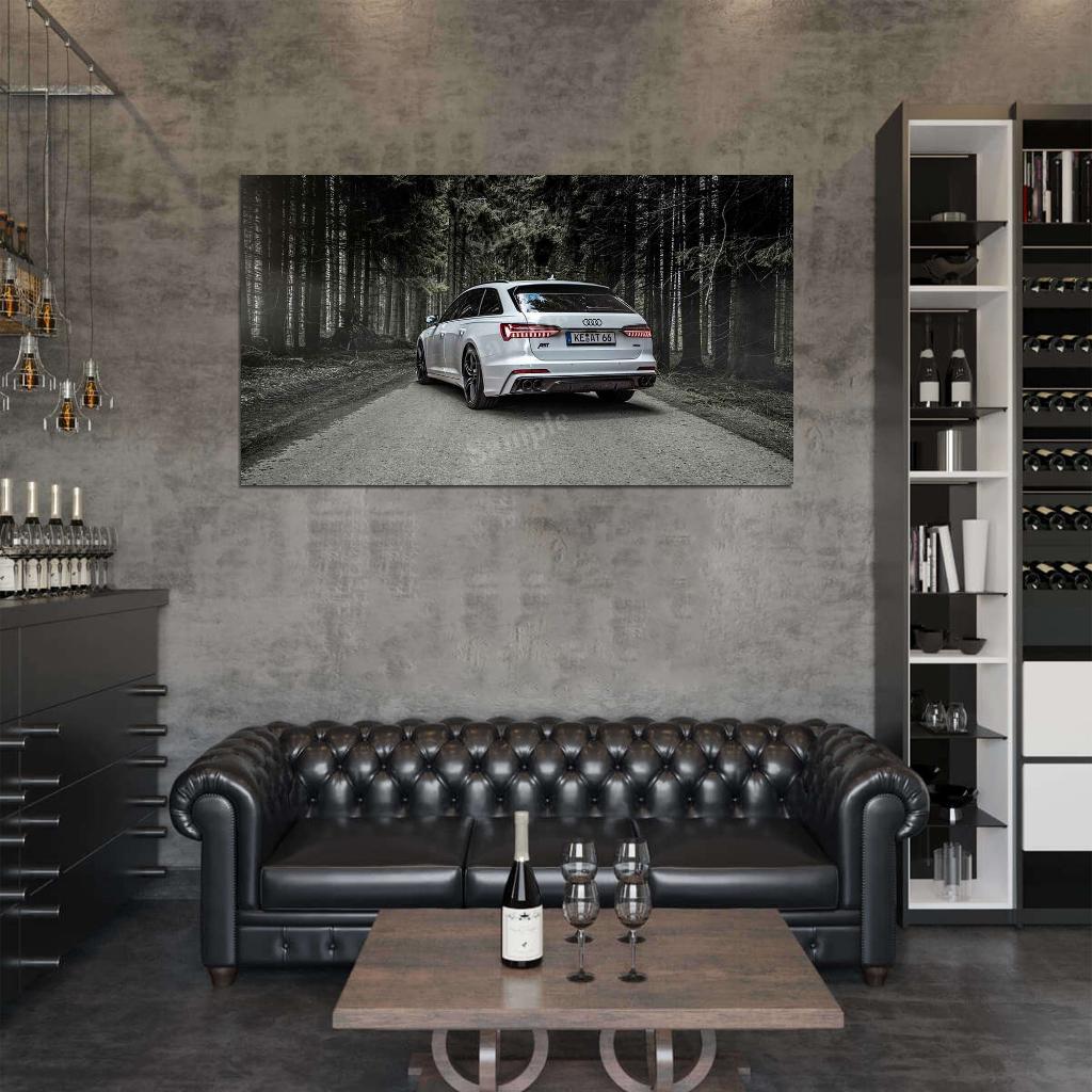 Abt A6 3 0 Tdi Avant High Res HD HQ Car Posters Home Decor Aesthetic Garage Man Cave For Men Boys Wall Art Poster