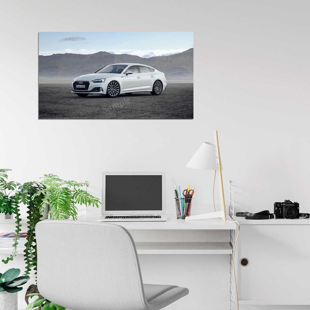 A5 Sportback 40 G Tron High Res HD HQ Car Posters Home Decor Aesthetic Garage Man Cave For Men Boys Wall Art Poster