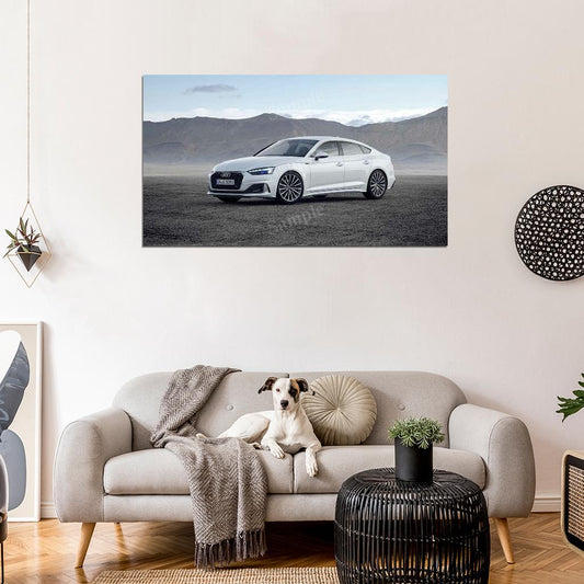 A5 Sportback 40 G Tron High Res HD HQ Car Posters Home Decor Aesthetic Garage Man Cave For Men Boys Wall Art Poster